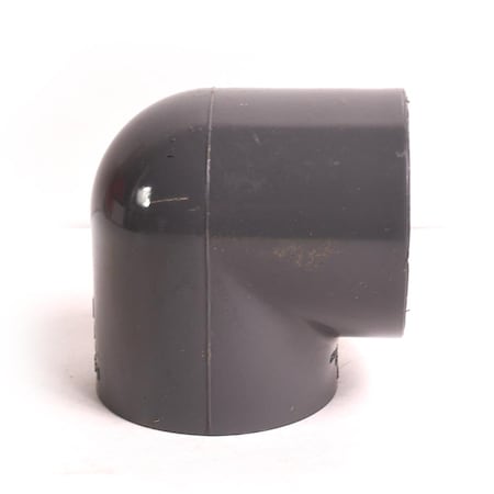 Thrifco Plumbing 1-1/2 Inch Threaded x Threaded PVC 90 Elbow SCH 80 8214214